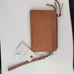 Lucky Brand Brown Leather Wristlet
